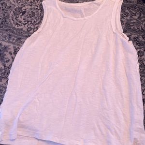 White Flowy Tank Top